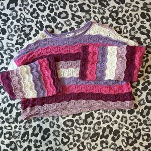 Oversized knit pastel scenecore sweater